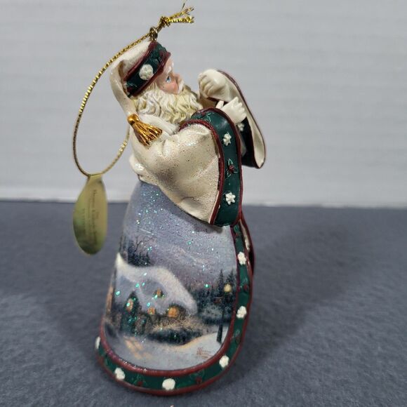 Thomas Kinkade Santa Ornament Ashton Drake Galleries Dawn of Christmas Day - Picture 2 of 9